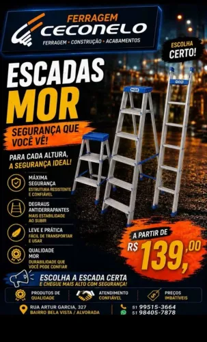 Escada residencial de aluminio