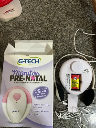 O Monitor Pré-Natal de Batimentos Cardíacos da G-Tech.