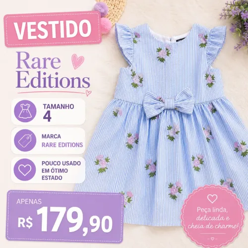 VESTIDO EXCLUSIVO RARE EDITIONS ORIGINAL