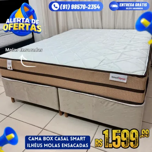 Cama Box Queen Molas Ensacadas Smart Ilhéus 