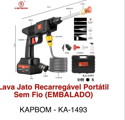 Lava jato portátil recarregável lavadora 