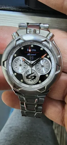 Relógio Bulova Chronograph Original BU-6020G Aço Inox 100m