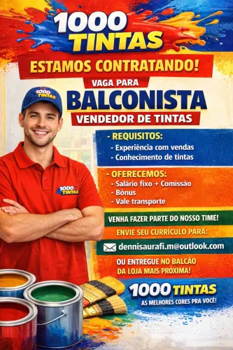 Vendedor Loja de Tintas