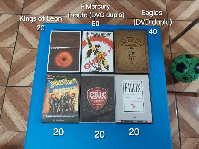 DVD 's musica (valores nas imagens)