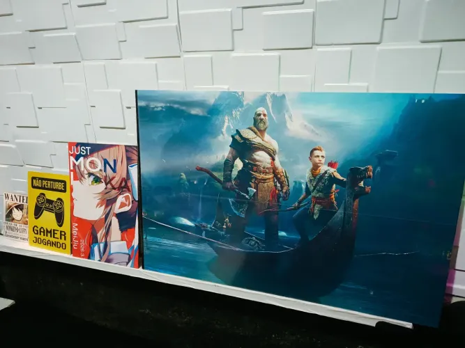 Quadro decorativo de God of war, 60x40