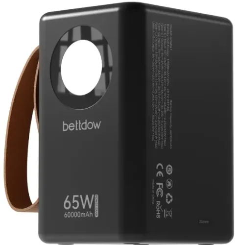 Power Bank Bettdow 60000mah 65w Carregador Portátil