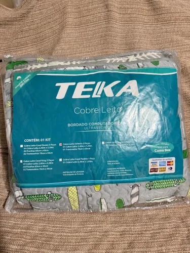 Vende-se cocha cobre leito 100% algodão TEKA 200 fios