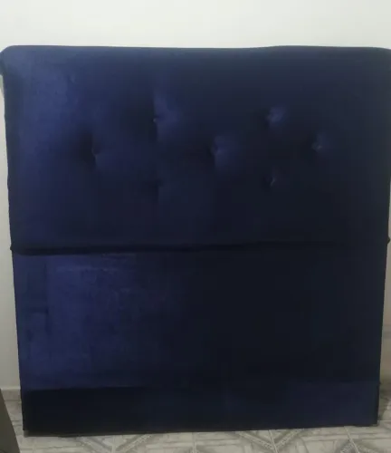 Cabeceira de veludo