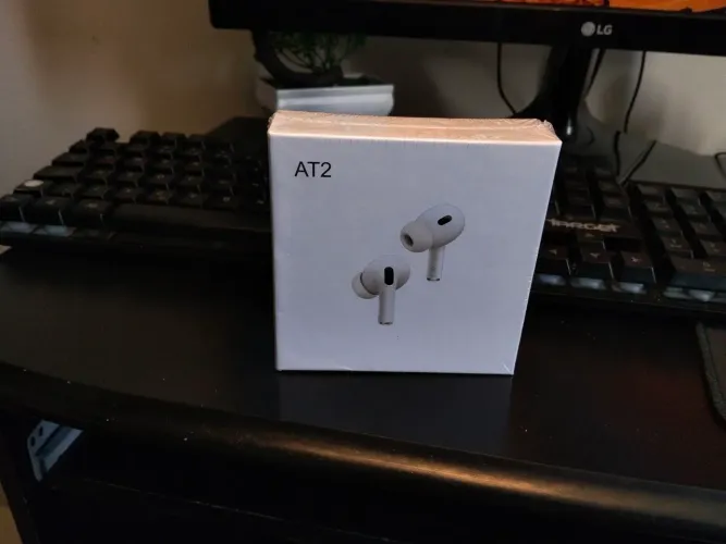 Fone de Ouvido Bluetooth AT2 - sem fio, Novo na Caixa