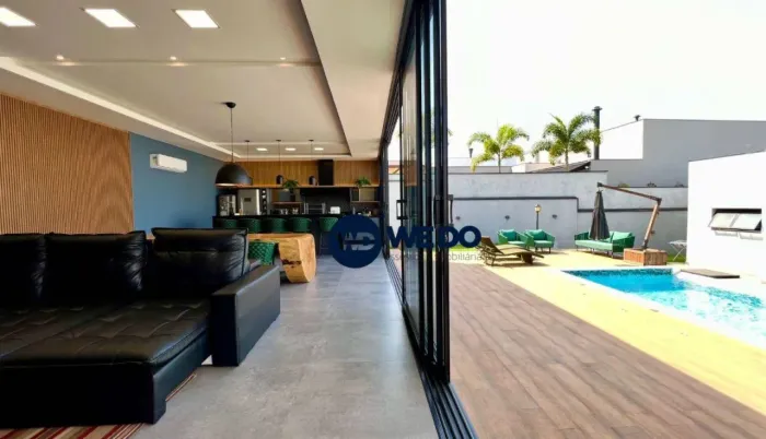 Casa Moderna no Cond. Jardins da Cidade c/ 355m² - COM PISCINA - Nova Odessa/SP