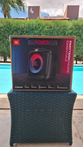 JBL PARTYBOX ENCORE ESSENTIAL 2 - NOVA/LACRADA/NOTA FISCAL/GARANTIA