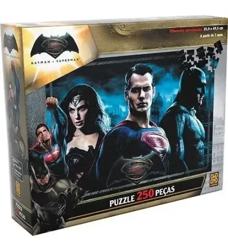 quebra cabeça grow batman vs superman lacrado