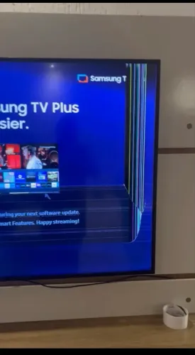 Tv com tela manchada, 55 polegadas 