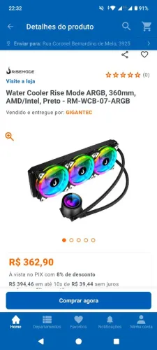 Water cooler 360mm Rise mode
