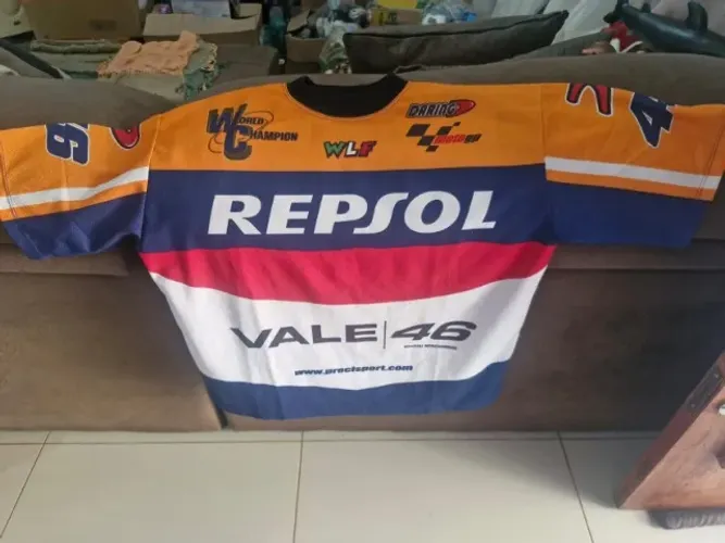 Camisa oficial Precisport Valentino Rossi 2003 - tam G ( Brasil)