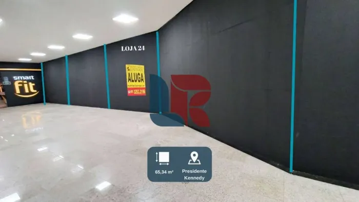 Aluga Loja de 65,34 m² 1º andar do Supermercado Cometa do Presidente Kennedy