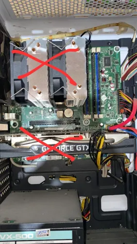 Kit placa-mãe LGA1155 + i5-2400 + 20GB RAM DDR3 