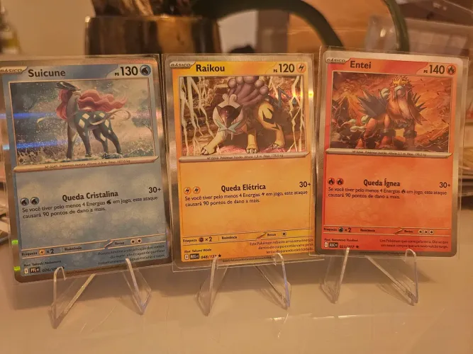 Cartas pokemons raros segunda geração