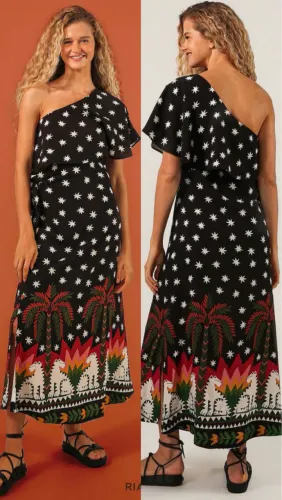 Vestido inspiração Farm. Tamanho P