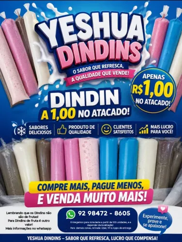 Revenda de Dindin no atacado