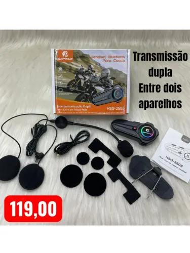 Intercomunicador bluetooth capacete hsg-2508