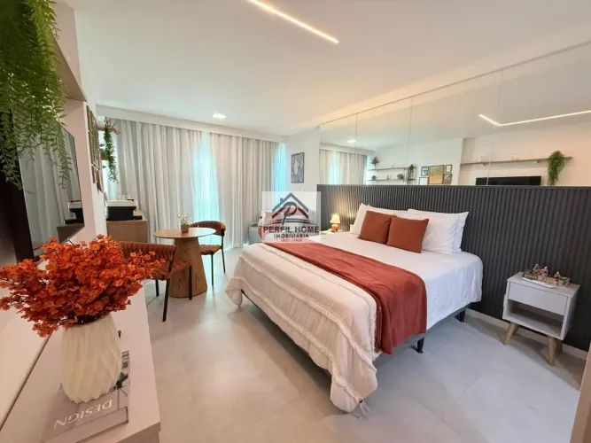 Apartamento Mobiliado para Locação em Salvador, Armação, 1 dormitório, 1 banheiro, 1 vaga