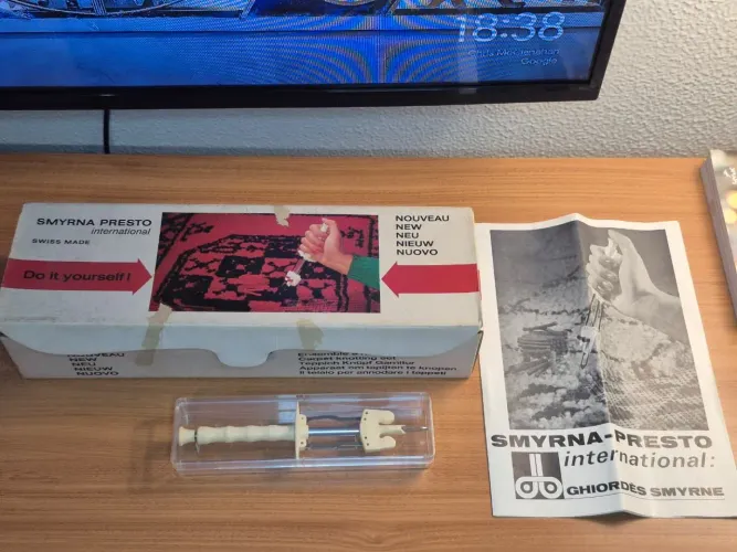 Agulha de tapeçaria Smyrna presto fabricada na Suiça