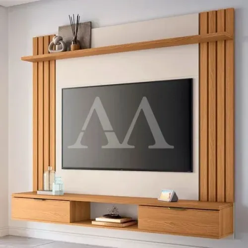 HOME HB SUSPENSO SOLUS 1.8 CINAMOMO/OFF WHITE- Suporta TV de até 70 polegadas