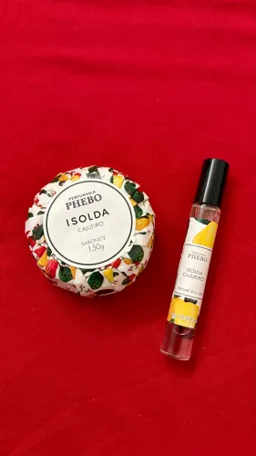 Sabonete 150g e Perfume roll-on 8ml Phebo Cajueiro 