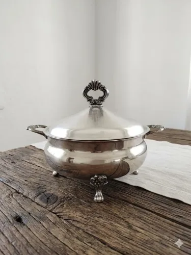 Sopeiro com banho em prata imperial