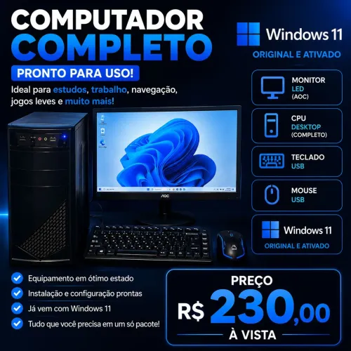 Computador completo Windows 11