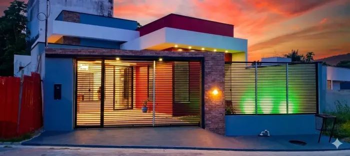 Casa nova no Villa Suiça com três suítes.