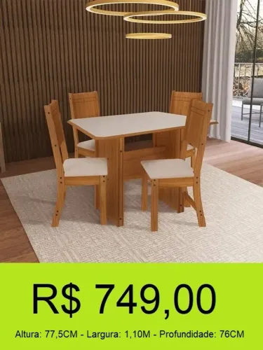 Mesa de jantar com cadeiras