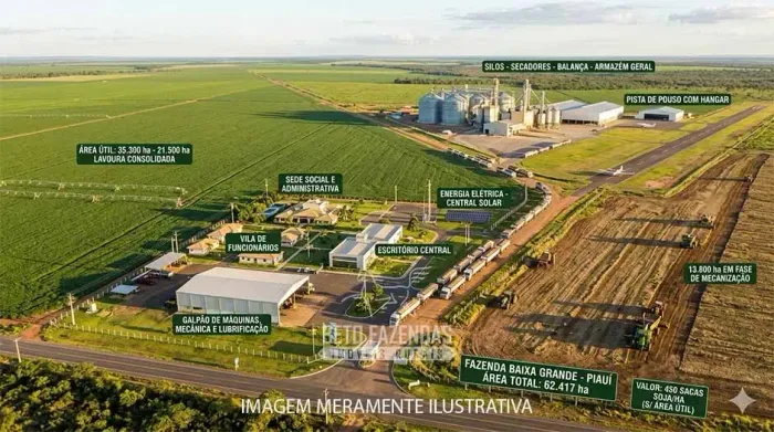 Imóvel para venda possui metros quadrados em Zona Rural - Baixa Grande do Ribeiro - PI