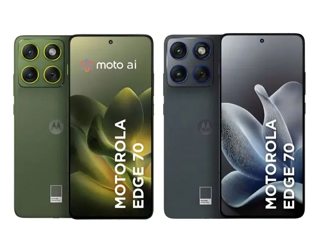 (Lacrado) Smartphone Motorola Edge 70 5G 256GB 24GB RAM* 50MP Tela 6.7" - Verde / Cinza