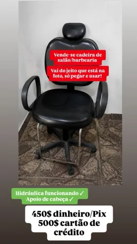 Cadeira salão/barbearia 