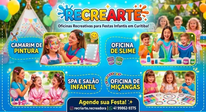 Recreação infantil para eventos 