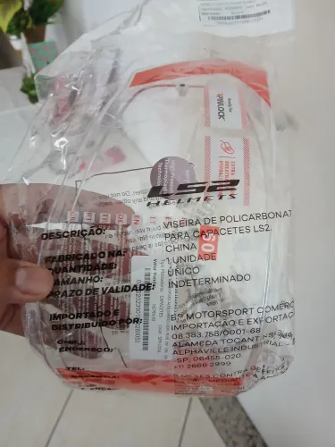 Viseira LS2 lacrada