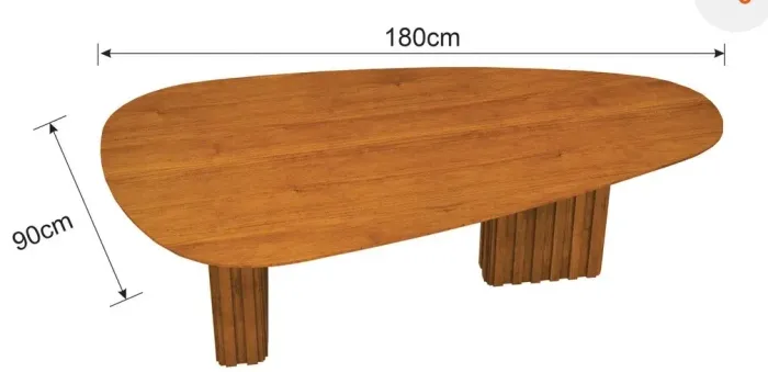 Mesa Orgânica 1,80 x 0,90