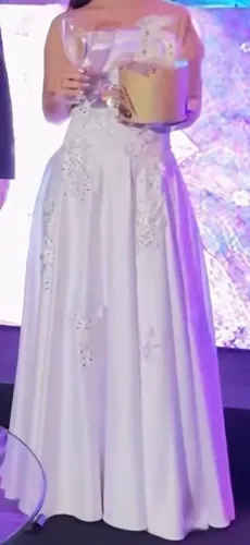 Vestido de festa debutante branco