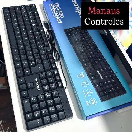 Teclado com fio promoção