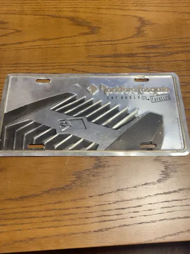 Placas de metal vintage 