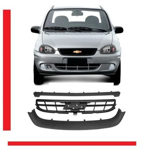 Grade Central Inferior E Superior Corsa Classic 09 10 Preta s emblema ewewew