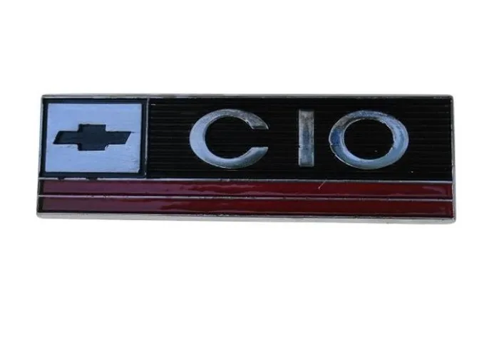 Emblema Lateral Chevrolet C-10 1971 à 1973 Horizontal Original Usado