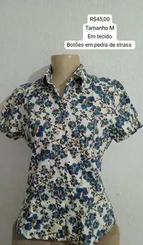 Blusa feminina em tecido tamanho M