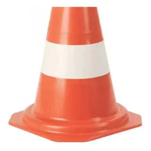 Cone  Rígido Laranja E Branco Slim  - 75 Cm   38,00