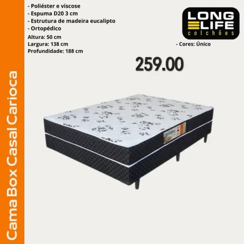 Cama Box Casal Carioca- ENTREGA HOJEEE!!