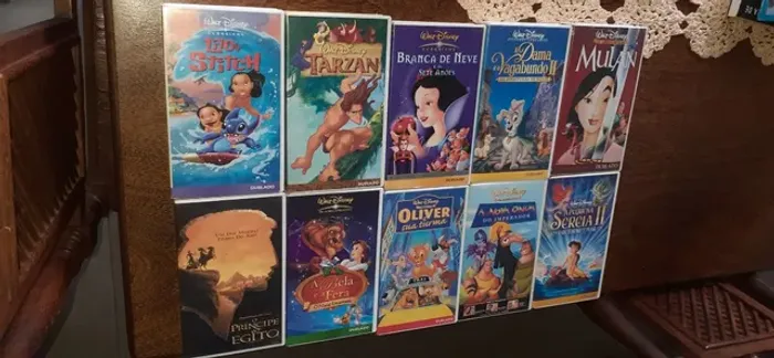 Combo 15 fitas VHS desenhos Disney originais