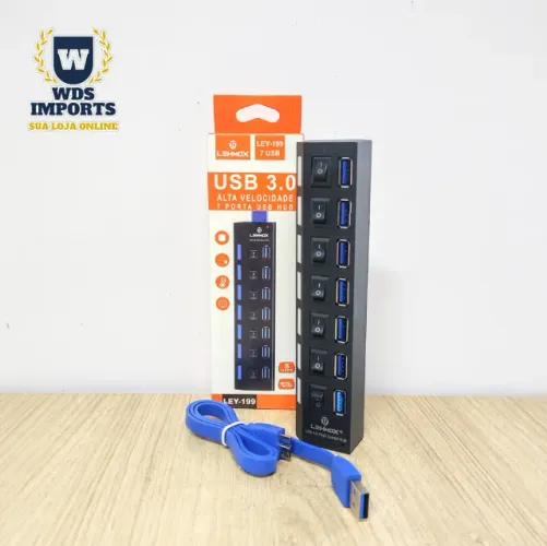 Hub 7 Portas Usb 3.0 Com Interruptor 