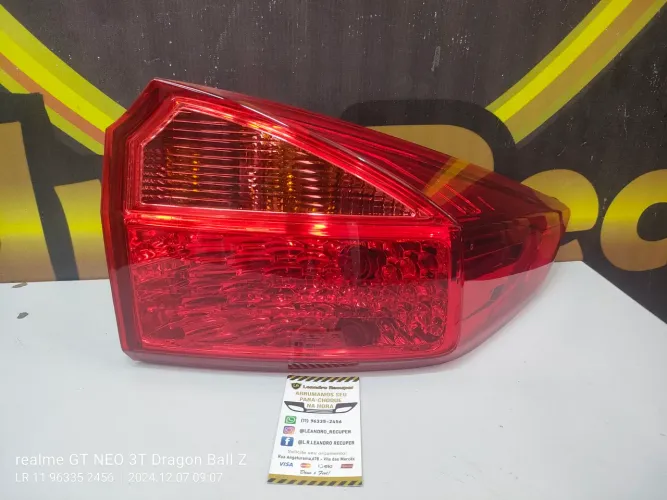 Lanterna Traseira Direita Honda City 2015 2016 2017 2018 Original